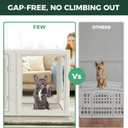 FXW AuraSpace Acrylic Indoor Dog Playpen for Small and Medium Dogs, 30 Inch, 8 Panels, White