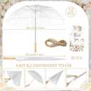 Aodaer Wedding Umbrella Bulk with Foldable Storage Box Auto Open Foldable Umbrellas Windproof Travel Umbrella for Outdoor Activities, Wedding Anniversary Photography