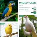 Alipis Automatic Water Dispenser for Birds Pet Parrots Pigeon Drinker 3.34X2.75X1.57In Sturdy Hanging Bird Water Bottle Feeder for Cage Use