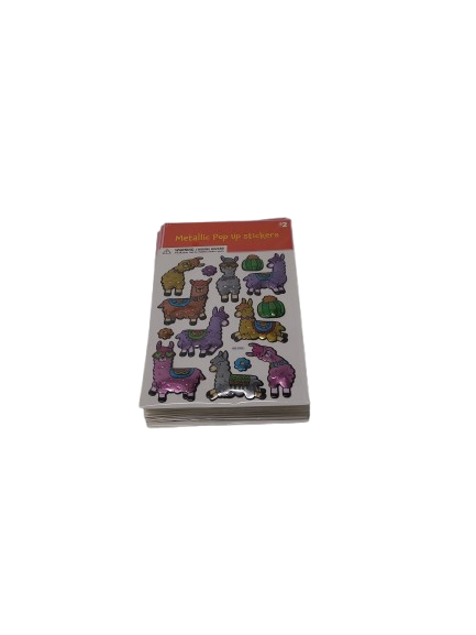 Metallic Pop Up Stickers, 10 Pack