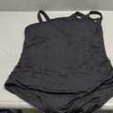 Aqua Eve Plus Size One Piece Swimsuit One Shoulder Bathing Suit Tummy Control Keyhole Swimwear (Black-1, 20 Plus)