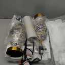 RORIANO Chinoiserie Ceramic Table Lamps Set of 2 for Living Room Bedroom Bedside, Traditional Blue Porcelain Classic Table Lamp for Nightstand Entryway, 2 LED Bulbs Included (Gold)