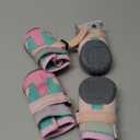 Dog Shoes for Small Dogs Dog Boots for Winter Snow, Hot Pavement, Dog Booties & Paw Protectors Pink Size 2 (2(1.77" inner width) for 26-33 lbs)