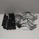 Corner Shower Caddy Tension Pole: 4tier Adjustable Rustproof Bathroom Organizer Shelves - Bathtub Shampoo Rack 43.5-120 inch