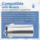 Dryer Heating Element Assembly Replace for PD00004680 WP307178 307178 484249, Compatible with Some Maytag, Crosley, Whirlpool Dryers,