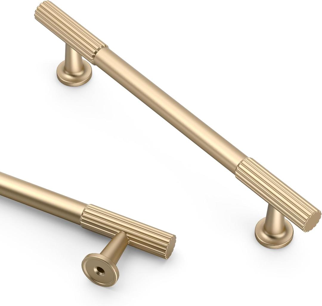 Asidrama 10 Pack 5 Inch(128mm) Champagne Bronze Cabinet pulls Kitchen Cabinet Handles, Cabinet Pulls Kitchen Cabinet Hardware for Cupboard Drawer Pulls (5" Hole Center) Asidrama 10 Pack 5 Inch(128mm) Champagne Bronze Cabinet pulls Kitchen Cabinet Handles, Cabinet Pulls Kitchen Cabinet Hardware for Cupboard Drawer Pulls (5" Hole Center)