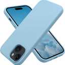 OTOFLY Compatible with iPhone 15 Case, Silicone Shockproof Slim Thin Phone Case for iPhone 15 (6.1 inch),(Baby Blue)