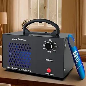 ZETAWALE Ozone Generator 45000mg/h Ozone Machine Odor Removal Whole House Odor Eliminator for Areas for 2500 sq.ft Industrial Air Ionizer Commercial Ozonator for Home Basement Car Smoke (Black)
