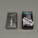 OLDENDO Cigarette Case with Dual Arc Lighter USB Rechargeable, Box Holder King Size Portable Pack Hold 20 Regular Size (Black)