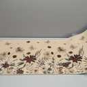 Artoid Mode Wildflower Leaves Floral Welcome Fall Kitchen Mats Set of 2, Autumn Home Decor Low-Profile Kitchen Rugs for Floor - 17x29 and 17x47 Inch