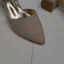 Women's Low Block Heels Chunky Closed Toe Pump Shoes with Ankle Strap (8)