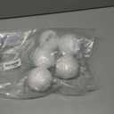 TFARC FOAM 3 Inch Craft Foam Balls 5-Pack, Polystyrene Balls for DIY Crafts School Supplies Decorations(White)