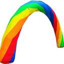 Giant Inflatable Rainbowed Arches Advertising Birthday Party Celebration Garden Decoration-Arch Blow Up Decorative Signs Event Entrance for 250W up General Blower(not Include) Open Size Under 2.4inch