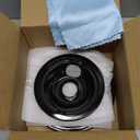 W10196405 W10196406 Electric Stove Burner Drip Pans & MP21YA MP15YA Electric Range Burner Element Unit Set fit for Whirlpool Kenmore Amana Range Oven/Stove by Cenipar