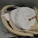 HKAI Baby Bouncer, Portable Baby Bouncer Seat for Babies 0-18 Months, 100% Cotton Fabrics, 3 Modes of use with Rocker and Stationary Options, Infant Rocker Chair with Hanging Toys-Organic Oat