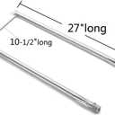 Hongso 27 inch Burner Tubes Kit 7507 10404 for Weber Spirit 200/210 Series E-200 S-200 E-210 S-210 (with Side Controls), Spirit 500 500LX, Genesis Silver A Gas Grills, Replacement 10459 8127