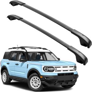 Roof Rack Cross Bars 150lbs Compatible with Ford Bronco Sport Base & Bigbend (on Road) 2021-2024 & 2021 Outer Banks Aluminum Crossbars Rails Cargo Rooftop Bike Snowboard Skiboard