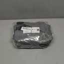 Mancro Baby Bottle Bag with Insulated Cooler, Fits 6 Baby Bottles Up to 9 Ounce with Ice Pack, Breastmilk Cooler Bag with Adjustable Shoulder Strap for Easy Carrying, Grey