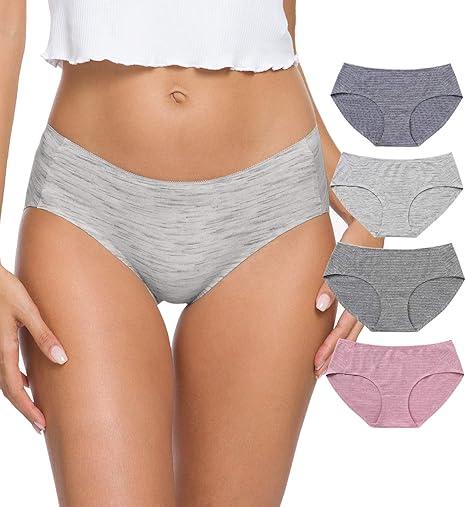 Wealurre Cotton Bikini Women's Breathable Panties Seamless Comfort Underwear (X-Large)