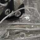 Clear Tarp 8X10 FT with Grommets and Tying Rope,Clear Tarps 14 Mil Thick Heavy Duty PVC Vinyl Waterproof,Protects Against Water,Tear,Cold Weather Resistant for Patio,Camping,Greenhouse Outdoor,Porch (8x10 FT (2.4x2.9m))