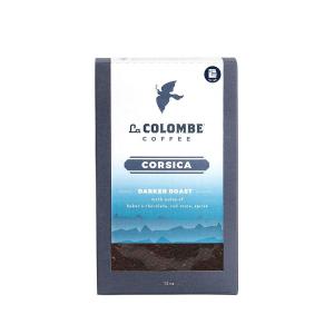 La Colombe Corsica Dark Roast Drip Grind Ground Coffee - Notes of Baker's Chocolate, Red Wine & Spices, 12 Ounce (Pack of 4)