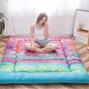 MAXYOYO Bohemian Retro Mattress Boho Floral Japanese Futon Mattress Tatami Floor Mat Foldable Portable Camping, Sleeping Pad, Lounger Couch Bed Full Size