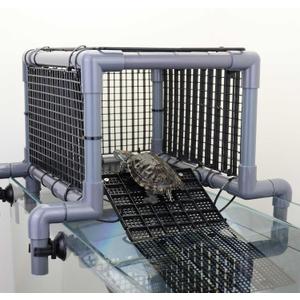 MLONDHSU Turtle Basking Platform Dock, Tank Topper with Non-Slip Ramp for Aquatic Turtles, Fits 20 25 29 55 Gallon and 40-Gallon longAquarium Tanks, Secure Resting and Drying Area