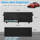 Autorder Center Console Organizer for 2016-2025 2026 Mazda MX-5 RF Miata Interior Accessories Glove Box Insert Tray Partition Panel with Built in Scratch Resistant Non Slip Silicone Pad