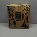 Ophanie Round Rug 5Ft Black Circle Area Rug, Room Decor for Men, Fluffy Fuzzy Bedroom Carpet, Plush Soft Shaggy Living Room Rugs for Kids Home Decor Aesthetic, Nursery