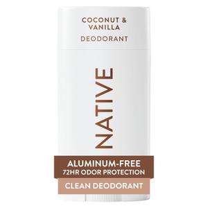 Native Deodorant Contains Naturally Derived Ingredients, 72 Hour Odor Control, Deodorant for Women and Men, Aluminum Free, Coconut & Vanilla 2.65oz