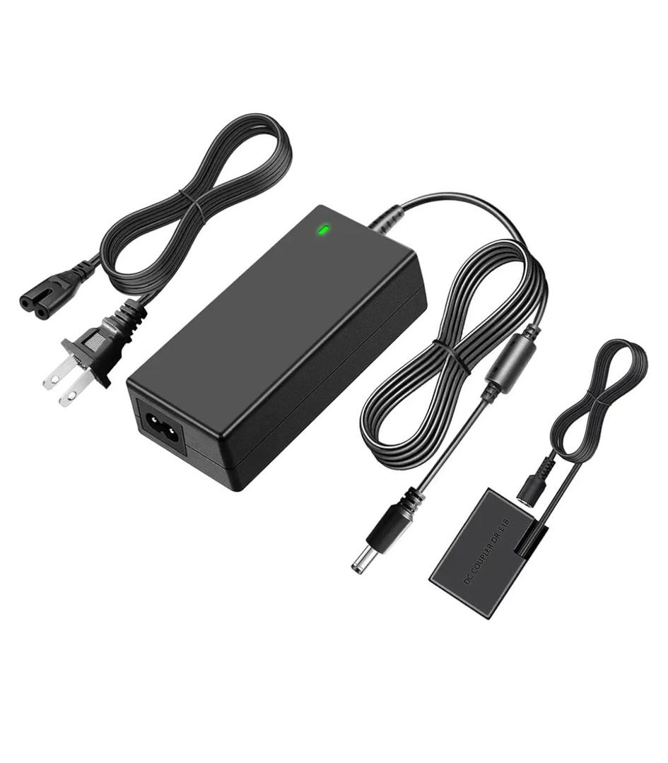 TKDY for Canon R50 Dummy Battery LP-E17 DR-E18 DC Coupler and ACK-E18 Power Supply Kit, fit for Canon EOS R50 R100 R8 R10 RP, Rebel T6i T7i T8i T6s SL3 SL2 77D 800D Digital Cameras.