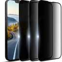 YOUULAR [3 Pack Privacy Screen Protector for OnePlus 12 Tempered Glass Film, Anti Spy Anti-Scratch Gloss Finish Scratch Resistant High Sensitivity, Black