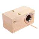 YJJKJ Wood Parakeet Nest Box Pet Bird House Parrot Breeding Mating Box Bird Cage Box for Lovebirds Cockatiel Parrot lets Budgerigar Parakeet (M)