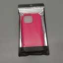 DOMAVER Case for iPhone 16 Pro Max 6.9'' Smooth Liquid Silicone Soft Gel Rubber Microfiber Lining Cushion Cover Shockproof Protective Phone Cases Compatible with iPhone 16 Pro Max - Hot Pink