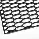 AggAuto 47"x16" ABS Plastic Universal Car Grill Mesh, Automotive Grille Insert Bumper Honeycomb Hole 11x30mm Hex Grids Black
