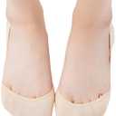 Jarseen 4 Pairs No Show Liner Socks Women's Low Cut Cotton Nylon Boat Invisible Hidden Socks Non-Slip for Flats (M)