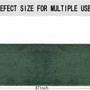 Bathroom Rugs 47x17,Super Absorbent Soft,Thick,Machine Washable Chenille Bath Mat,Non Slip Toilet Floor Rug,Bath Mats for Bathroom Floor, Home Decor Accessories,Dark Green