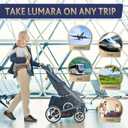 LUMARA Toddler Airplane Bed - Inflatable Airplane Bed for Toddlers, Plane Baby Mattress for Kids - Blow Up Air Mattress for Child Flight Sleep with Safety Belt, Innovative Valves, No Pump Needed