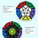 Speed Cube Set, Puzzle Cube Bundle with Axis, Fisher, Ivy, Windmill, Skew, Megaminx and Pyramid Cubes, Smooth Magic Cubes Collection for Kids Teens & Adults (7 Pack)