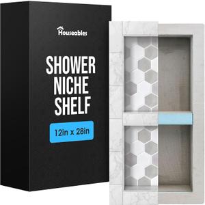 Shower Niche, Shower Niche Insert Tile Ready, Recessed Bathroom Storage, 12x28 (13x29), In Wall Shelf, Cubby Inserts, Recessed Shampoo Caddy, Inset Shelves, Built In Nook, Soap Organizer Box, Prefab (12" x 28")