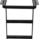 Buyers Products 5233000 Black 3 Rung Retractable Truck Step, Heavy Duty Non Slip Truck Bed Ladder Step for Trucks, Trailers, Semis, Powder Coated Steel, Slide In Storage, Bolt On or Weld On Install