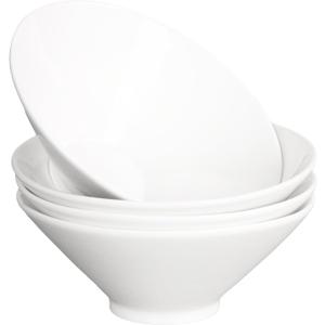 Japanese Style Ramen Bowls 30 oz, Ceramic Lamian Noodles Soup Bowls Set of 4, Large Soup Bowls for Salad, Pasta, Pho Thai Miso Udon Soup Noodles or Asian Food 8.9 Inch