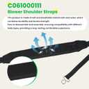 C061000111 Backpack Blower Strap/Harnes for C061000110 Leaf Blower Shoulder Strap Echo Parts PB-265LN PB-403H PB-413H PB-460 PB-500 PB-610 PB-620 PB-650 PB-755