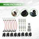 8 Pack Square Ignition Coil D581 UF-271 & Iridium Spark Plug Wire M8-48322R Compatible with Silverado 1500 2500 3500 4.8L 5.3L 6.0L 8.1L 1999-2007 12556893 12558693 12570553 3859078 38590782