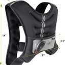 ProsourceFit Exercise Weighted Training Vest - Black, 6lb