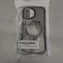 ADDIT Compatible with iPhone 16 Case Magnetic Phone Case Compatible with MagSafe Military-Grade Translucent Matte Back Built-in Camera Stash Stand Case for iPhone 16 (Black)