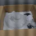 Emak 10 Inch Large Pendant Light, Black Pendant Lights Kitchen Island with Seeded Glass Shade, Modern Farmhouse Island Lights for Kitchen, Dining Room, Entrance, PL126-BK-SG