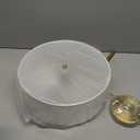 GLOBE Electric 60998 2-Light Flush Mount Ceiling Light, Matte Brass, White Linen Shade, E26 Base, Minimalist Lighting for Kitchen Island, Bathroom, Bedroom, or Dining Room, Home Decor