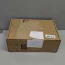 Women's Square Toe Fuzzy Heels High Clear Heel Mules Sandals Two Fluffy Feather Bands Slippers Party Prom Dresses Shoes (7.5, Orange)