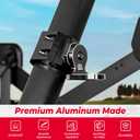 KEMIMOTO UTV Flag Whip Light Mount Adjustable Whip Mounting Bracket Compatible with Polaris Ranger General Can am Defender Commander 2021+ Maverick Trail Sport, Work for Pro fit Cage Only, Black